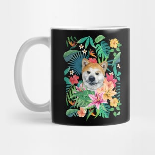 Tropical Red Akita 2 Mug